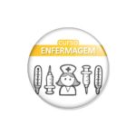 crachá "curso ENFERMAGEM"