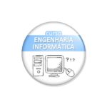 crachá "curso ENGENHARIA INFORMÁTICA"