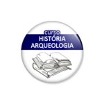 crachá "curso HISTÓRIA ARQUEOLOGIA"