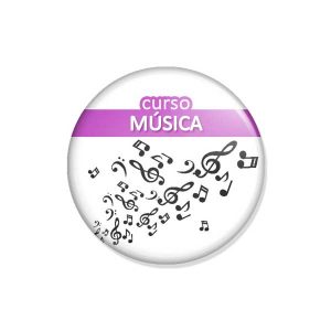 crachá "curso MÚSICA"