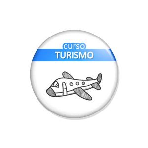 crachá "curso TURISMO"