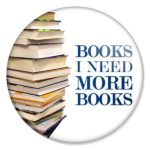 espelho de bolso "BOOKS I NEED MORE BOOKS"