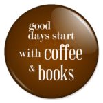 espelho de bolso "good days start with coffee & books"