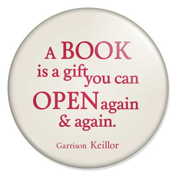 espelho de bolso "A BOOK is a gift you can OPEN again & again."