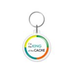 porta-chaves "i'm the KING of the CACHE"