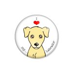 crachá ou íman "I love my Labrador"