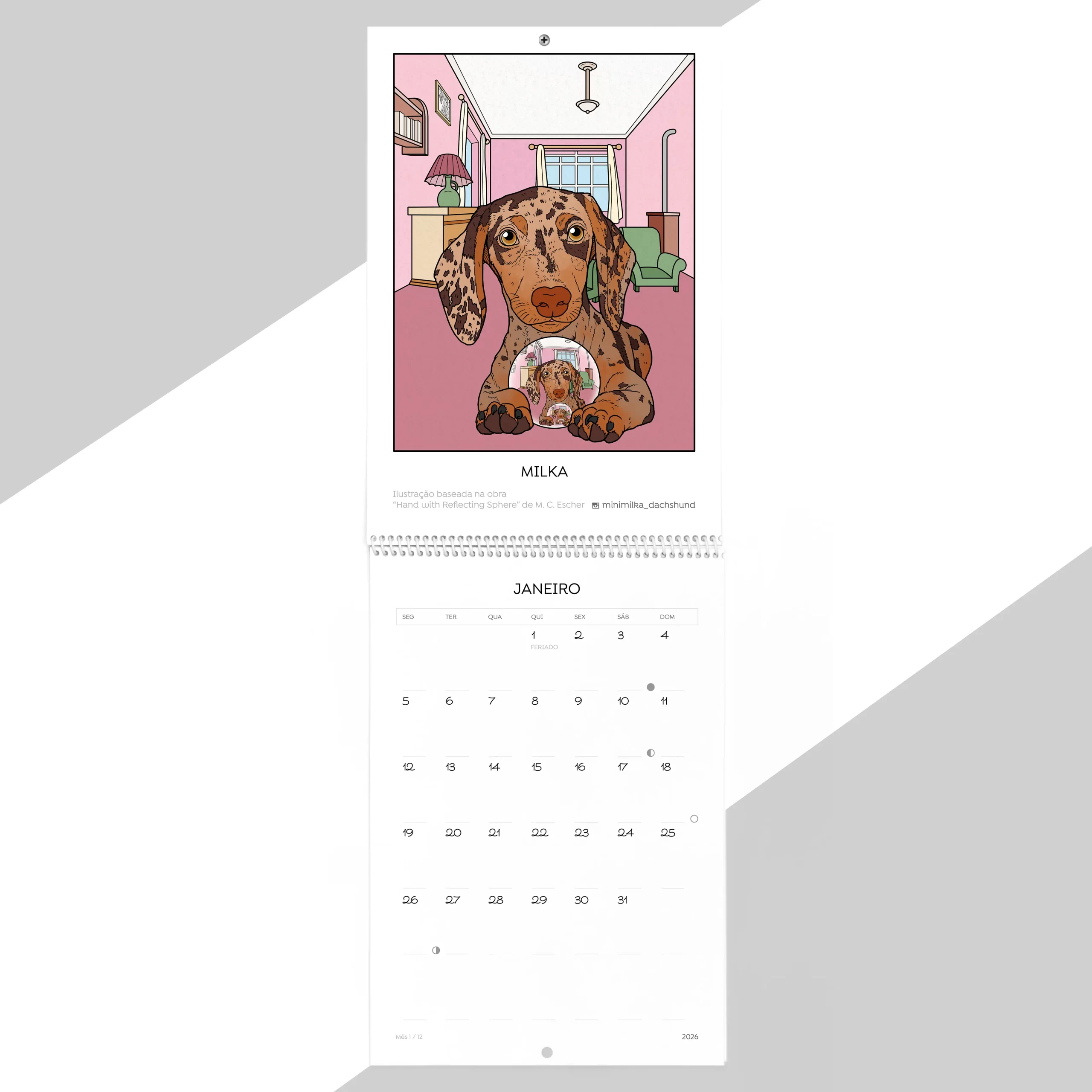 calendário 2026 - janeiro