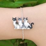 pulseira gatinhos personalizada